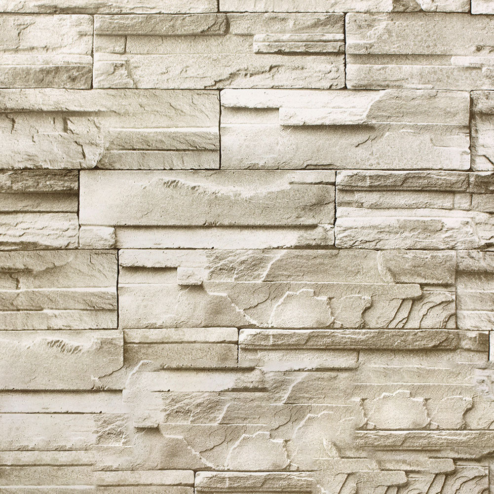 Amazon Explosive Brick Pattern Rock Sticker Waterproof PVC Wallpaper Bar Restaurant Background Wall Paper Wallpaper