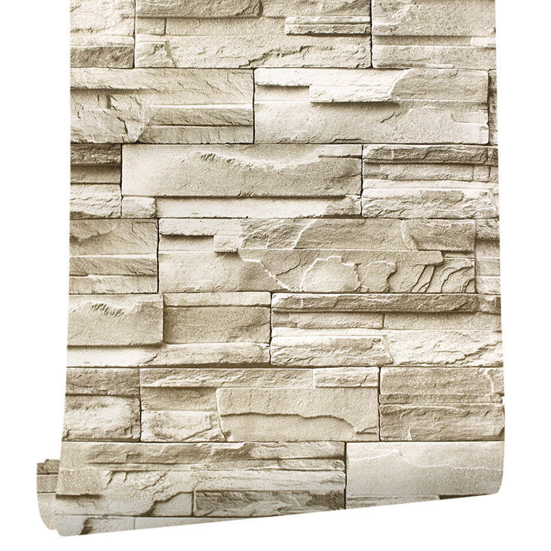 Amazon Explosive Brick Pattern Rock Sticker Waterproof PVC Wallpaper Bar Restaurant Background Wall Paper Wallpaper