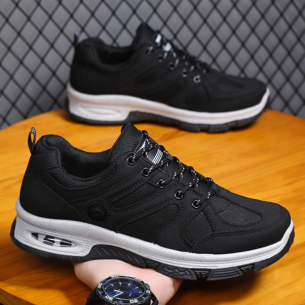 Casual Air Cushion Mesh Shoes Men Outdoor Breathable Lace-up Sneakers Running Sports Shoes