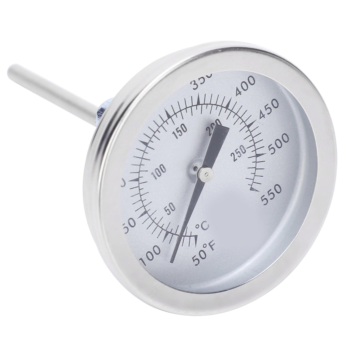 50-550℉ Stainless Steel Barbecue Grill Pointer Bimetallic Thermometer 5/16UNC BBQ Tools