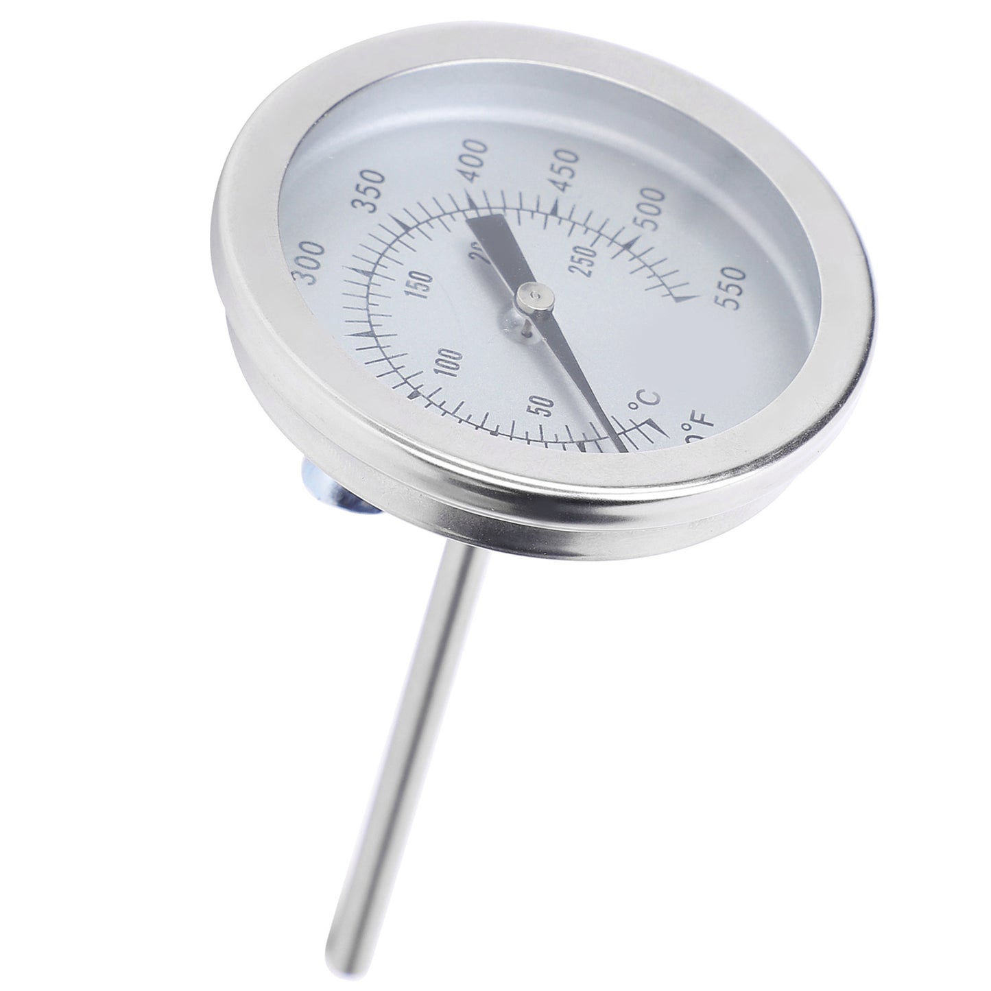 50-550℉ Stainless Steel Barbecue Grill Pointer Bimetallic Thermometer 5/16UNC BBQ Tools