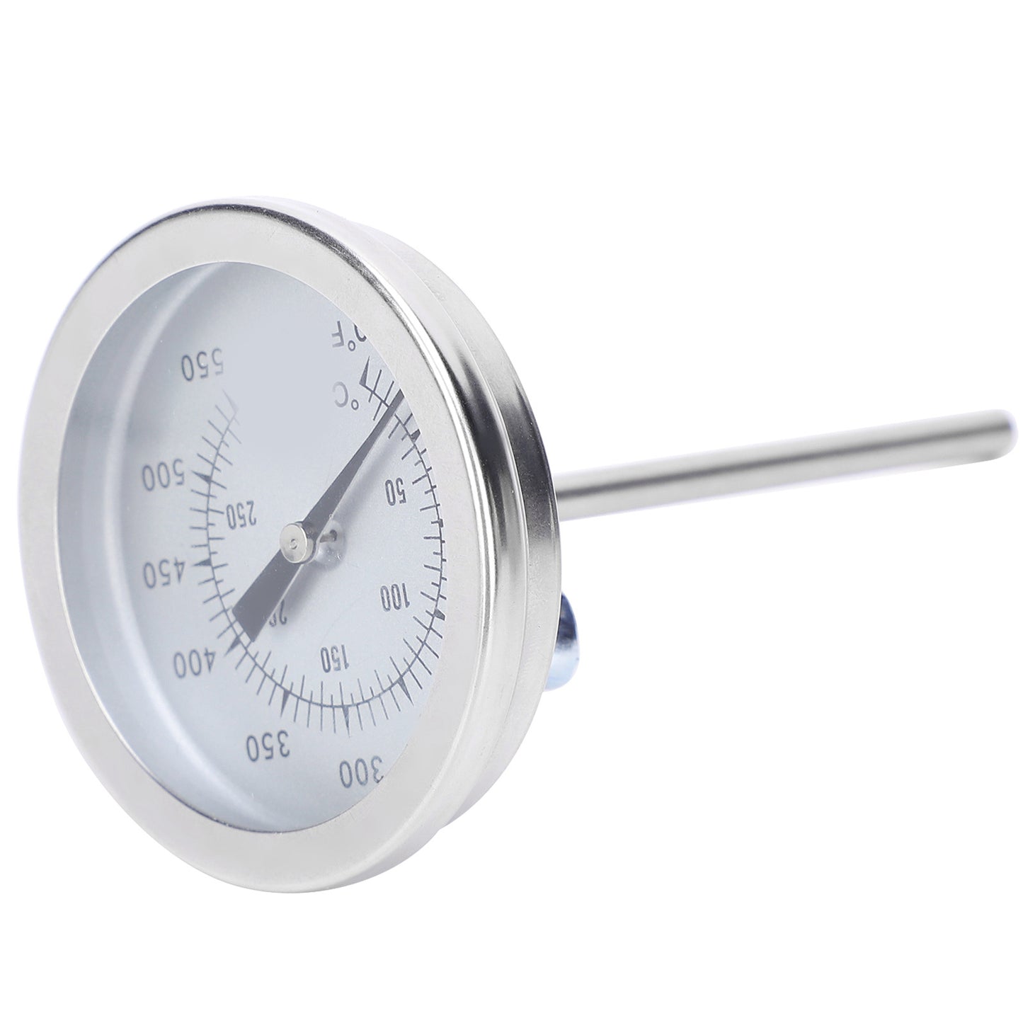 50-550℉ Stainless Steel Barbecue Grill Pointer Bimetallic Thermometer 5/16UNC BBQ Tools