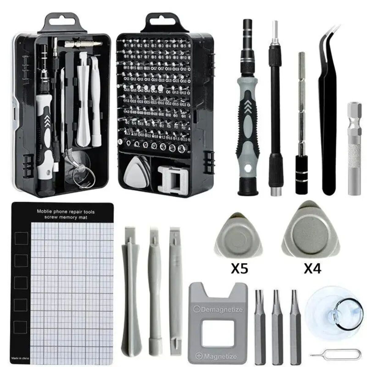 115 In 1 Precision Screwdriver Set,  Super Durable Mini Professional Magnetic Repair Tool Kit, Small Screwdriver For Phone, Computer, Watch, Laptop, Macbook, Eyeglass, Electronic