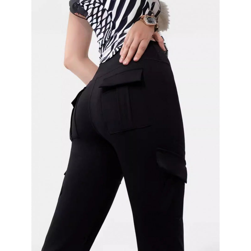 Wide Leg Tight High Waist Micro-pull Yoga Trousers