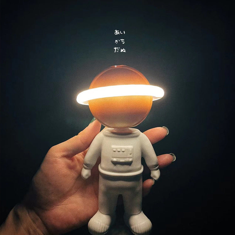 2024 New Astronaut Star Projector Lamp Ins Touch Usb Charging Night Light Rotatable Bedside Atmosphere Lights Lamp Bedroom Decor