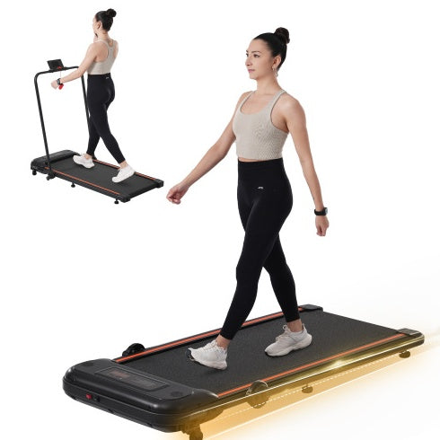 NEW Folding Walking Pad Under Desk Treadmill For Home Office -2.5HP Walking Treadmill With Incline 0.5-7.5MPH 265LBS Capacity Treadmill For Walking Running - Two Ways To Adjust Speed