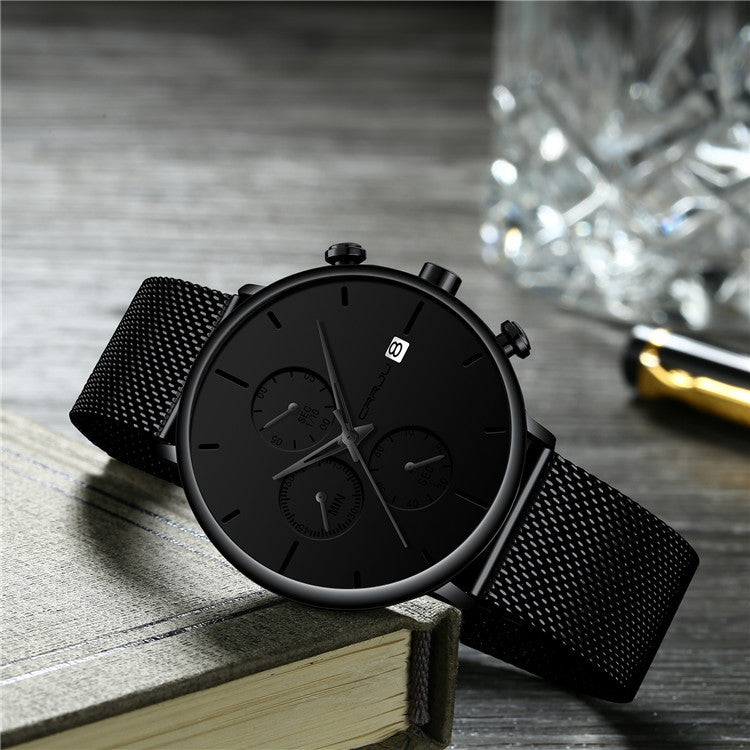 Waterproof quartz watch men