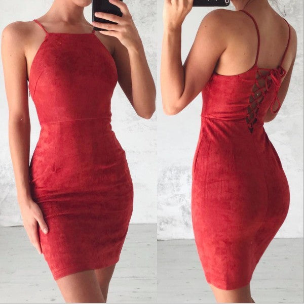 Sexy strap dress Womens Party Club Sling Dress