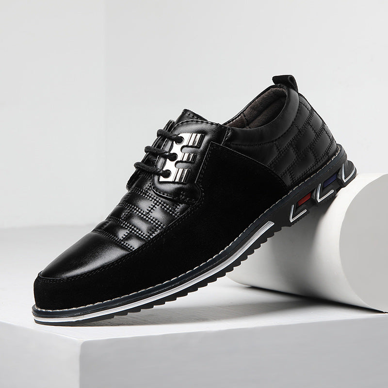 Korean business casual leather shoes for men