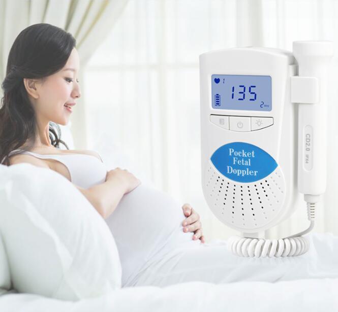 CE FDA Cheap Fetal Doppler Monitor with 2M LCD Prenatal fetal baby heart Monitor