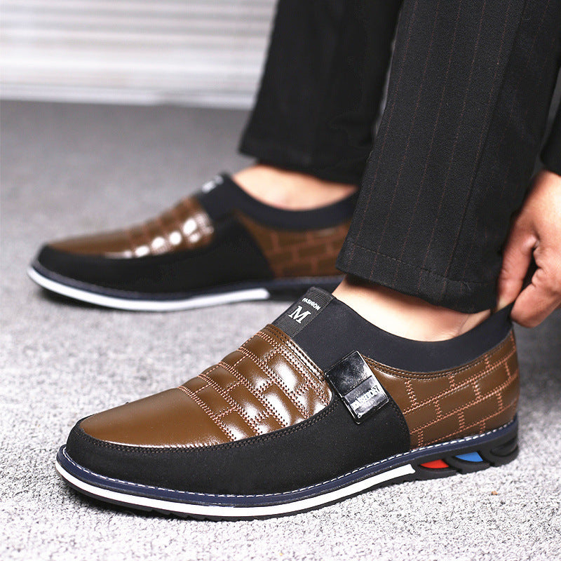 Men's casual leather shoes