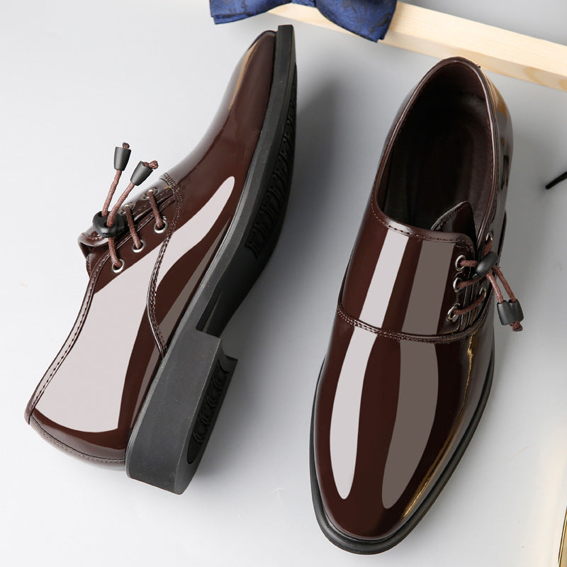 Lace-Up Leather Shoes Men Business Casual Shoes Men