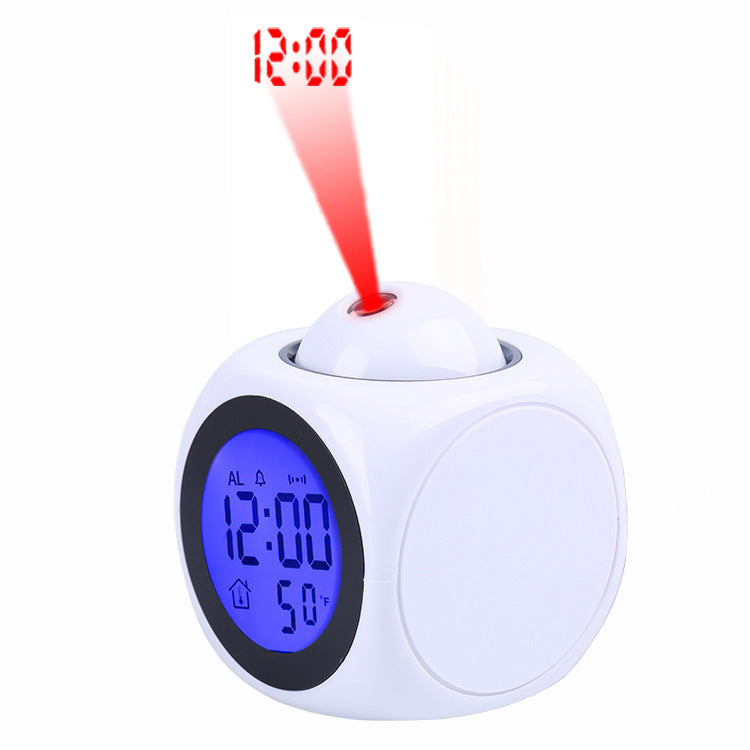 LED Projection Alarm Clock Report Clock Voice Report Clock