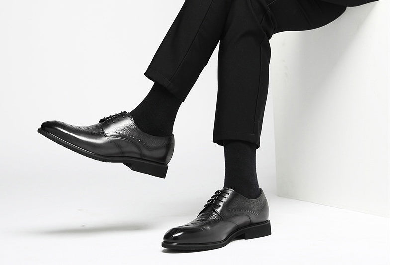 Autumn New Style Carved Hollow Business Dress Shoes Men