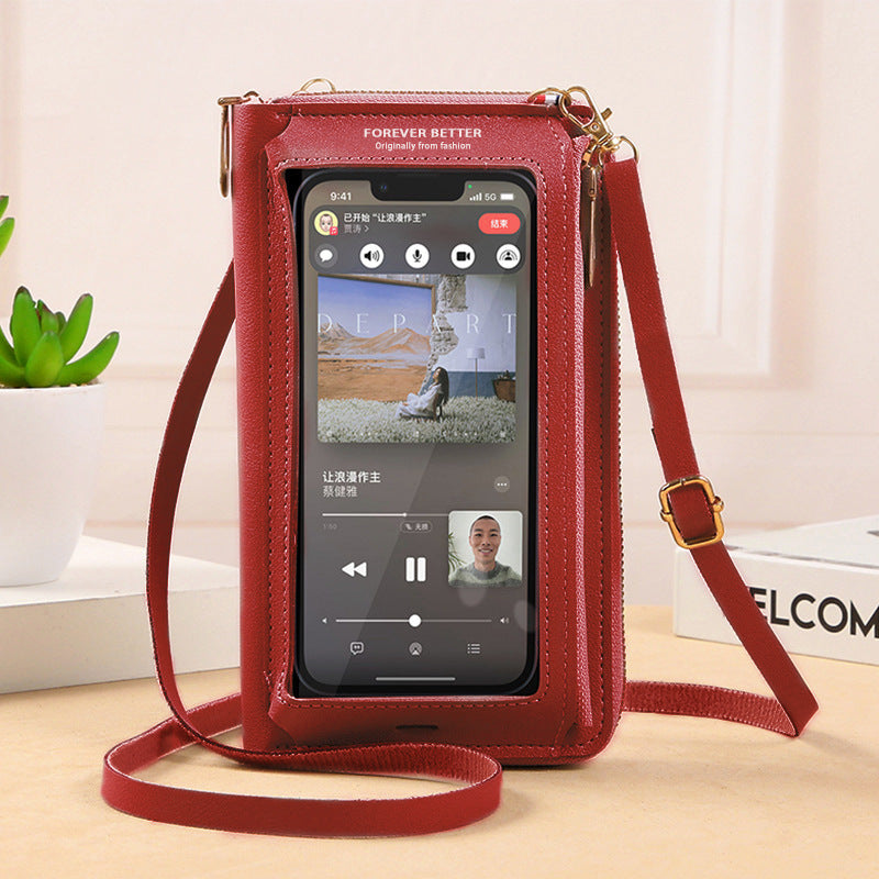 Women's Multifunctional Touch Screen Phone Bag