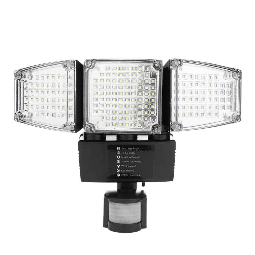 Solar garden light 188LED three head light