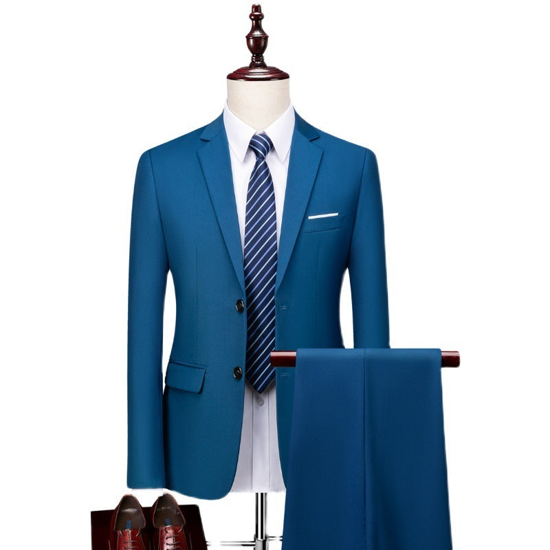 New Men's Business Casual Suit Suit Two-piece Set