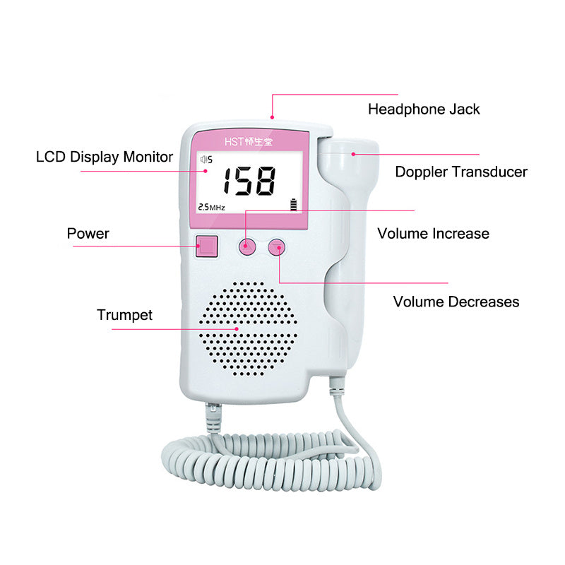 Pregnant women monitor Doppler fetal heart rate