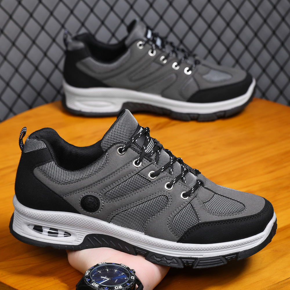 Casual Air Cushion Mesh Shoes Men Outdoor Breathable  Lace-up Sneakers Running Sports Shoes