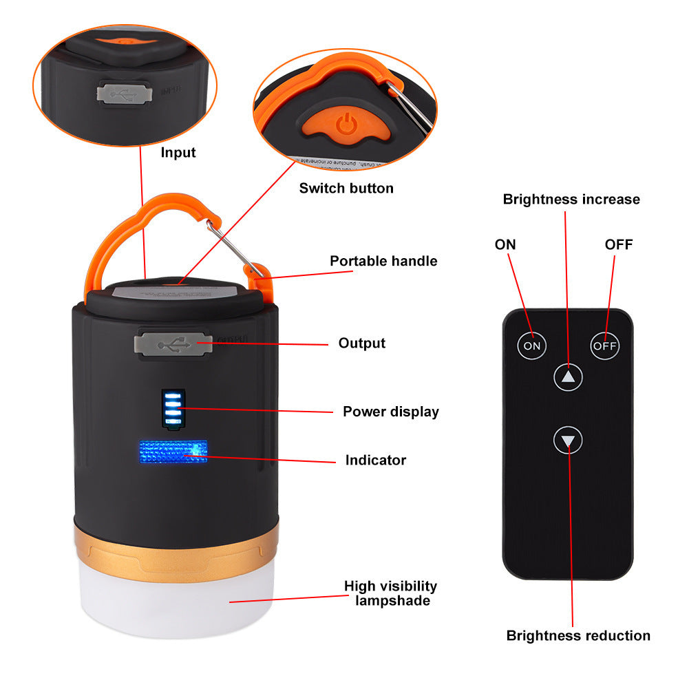 Rechargeable Camping Light Waterproof LED Tent Light