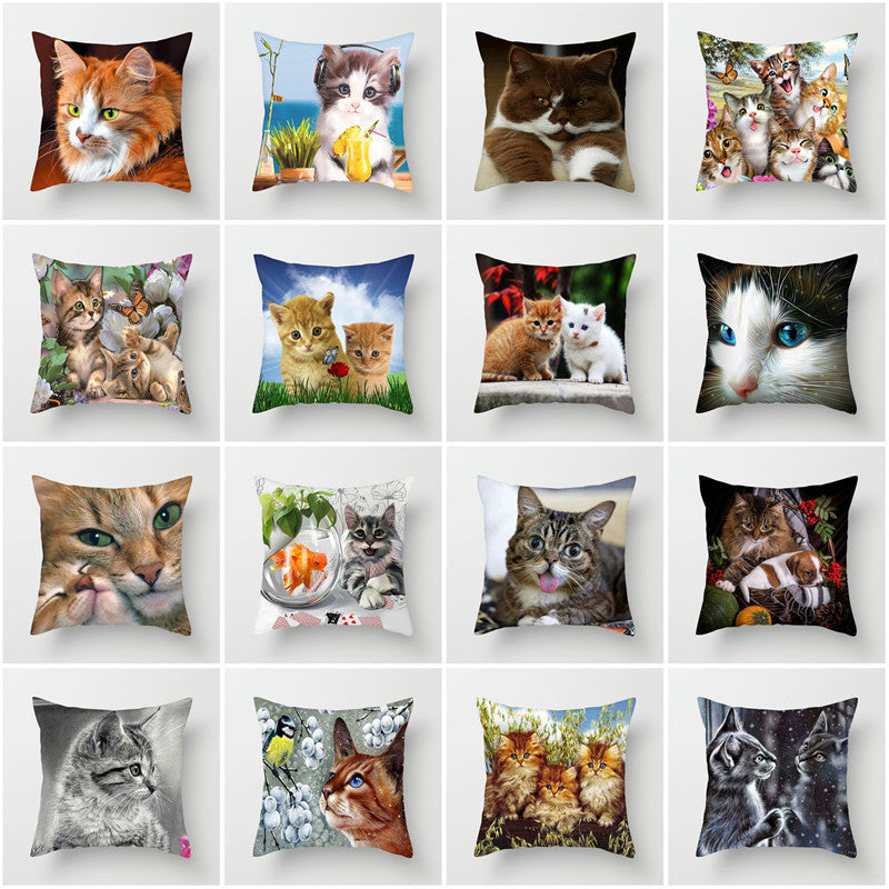 Cute cat trend pillowcase