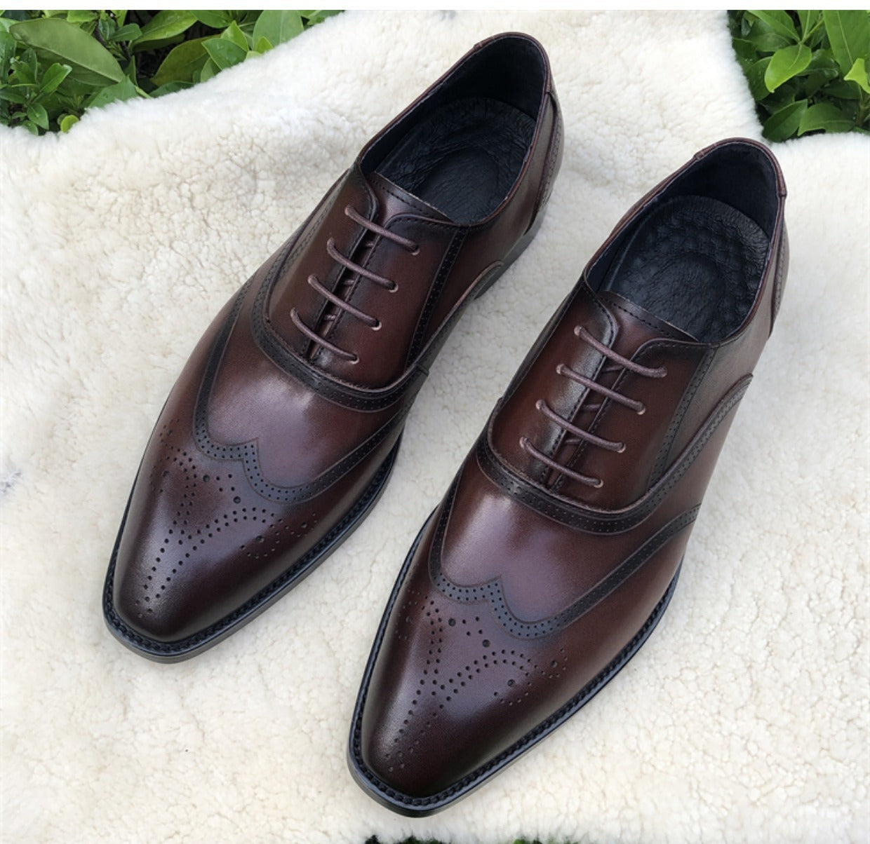 Men's Business Suit Carved Leather Shoes