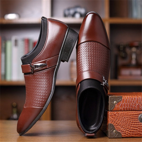 Formal men's leather shoes