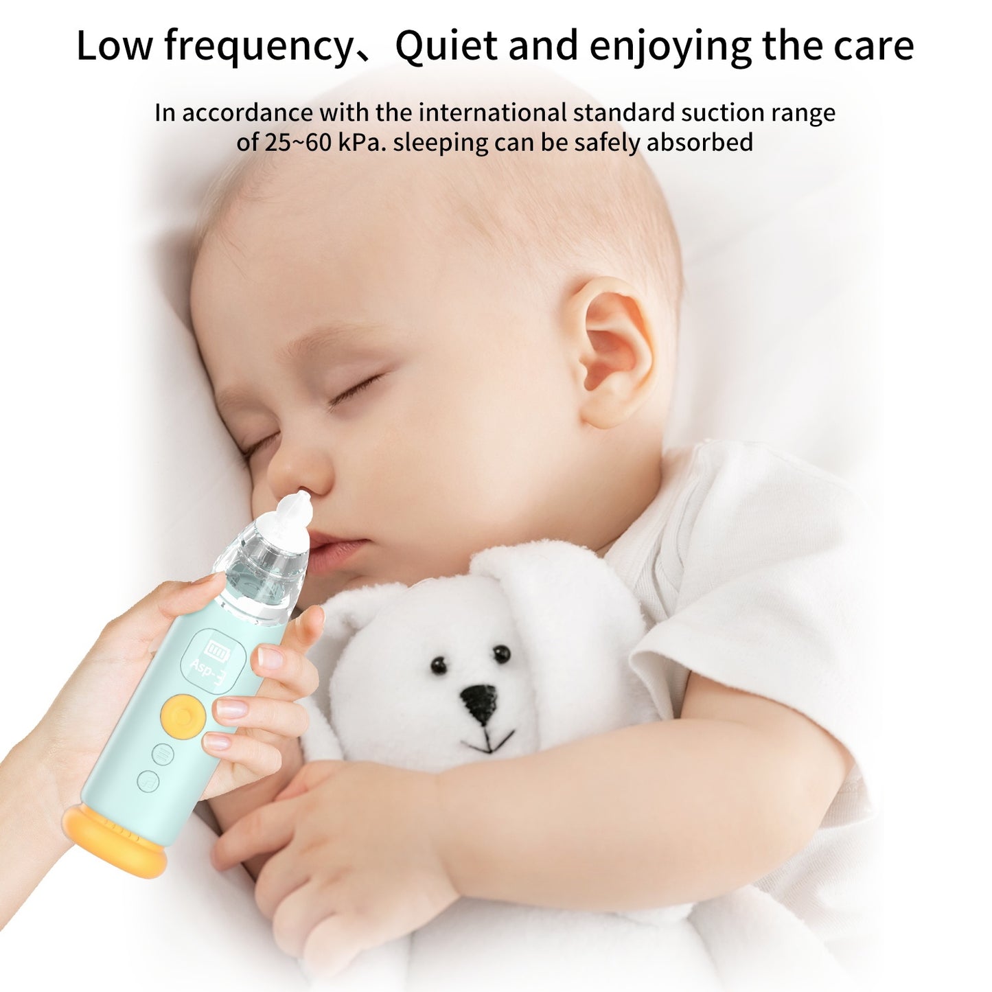 Baby Nasal Aspirator  Electric Household Nasal Suction Device Removable Cleaning Three-gear Suction For Multi-age Babies