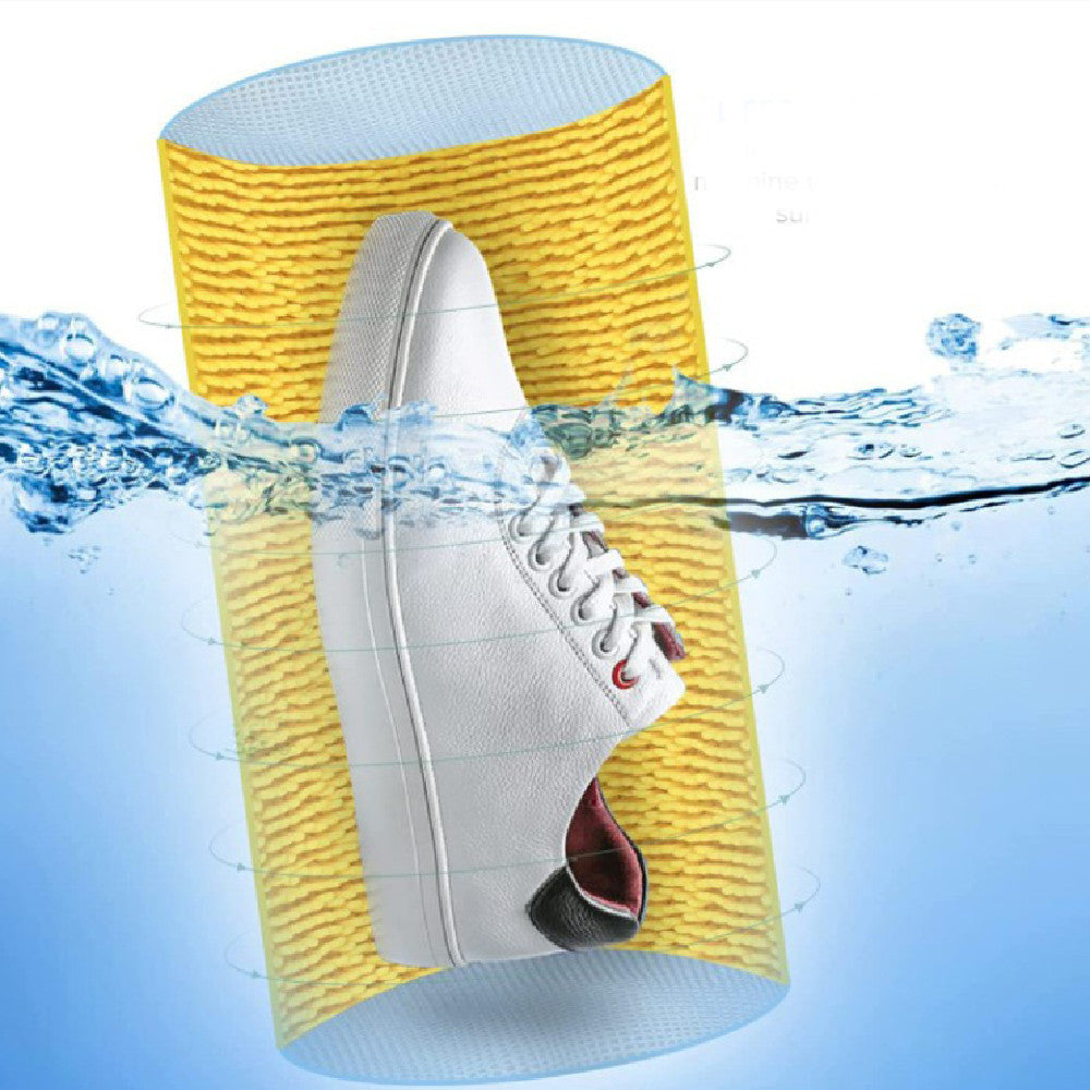 Drum Washing Machine Lazy Portable Models Chenille Shoe Washing Bag