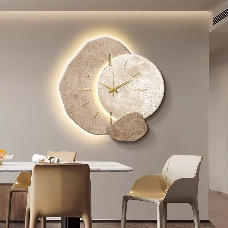 Lucky Stone Restaurant Clock Wall Clock