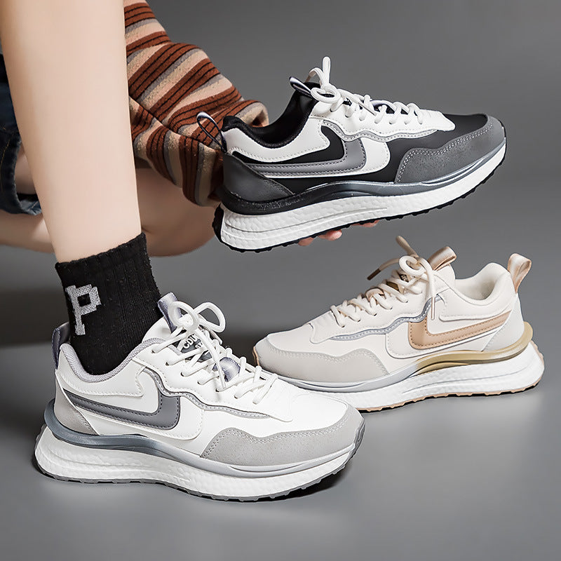 Couple Sneakers Autumn Leather Surface Casual All-matching