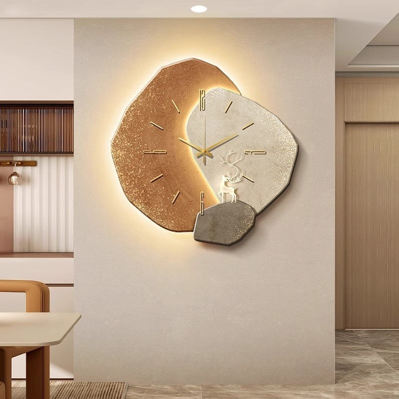 Lucky Stone Restaurant Clock Wall Clock