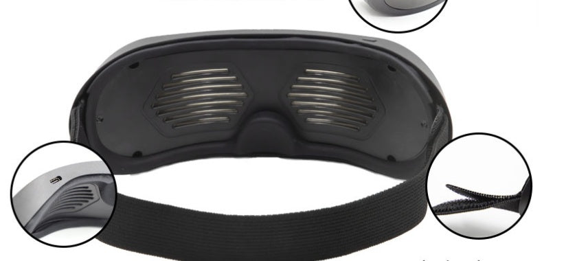 LED Dynamic Glasses Blinds APP Bluetooth Luminous Glasses