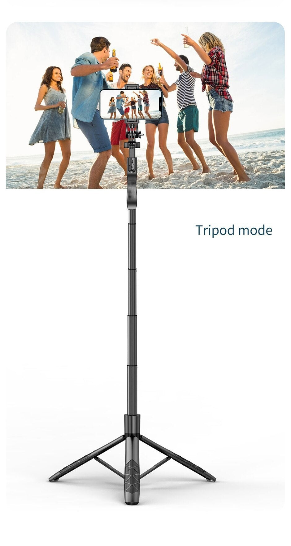 Cross-border Selfie Stick Double Fill Light Bluetooth Handheld Stabilizer Floor Telescopic Rod Stand For Live Streaming