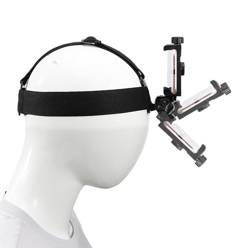 Head Fixed Head-Mounted Mobile Phone Holder First-View Camera Phone Holder