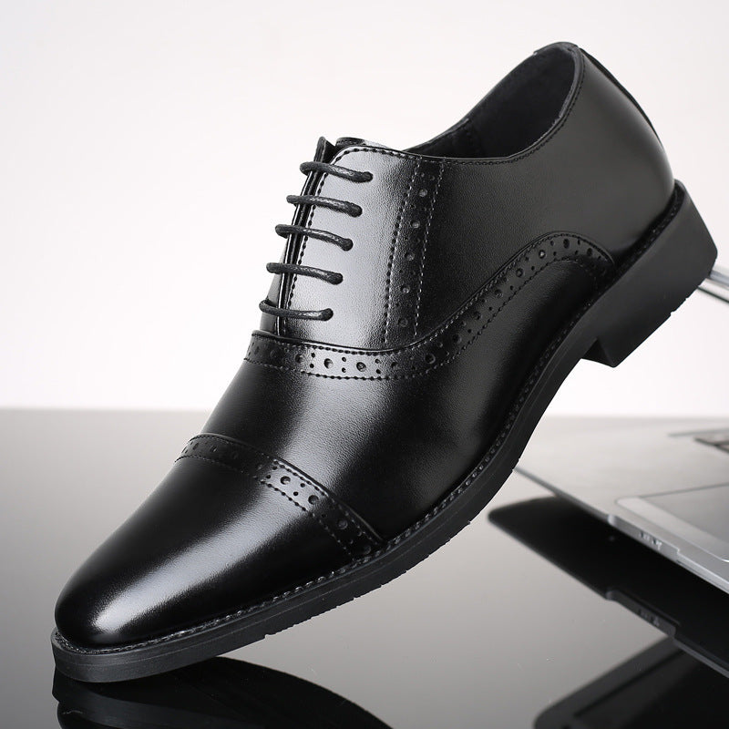 Korean Style British Casual Business Leather Shoes Men