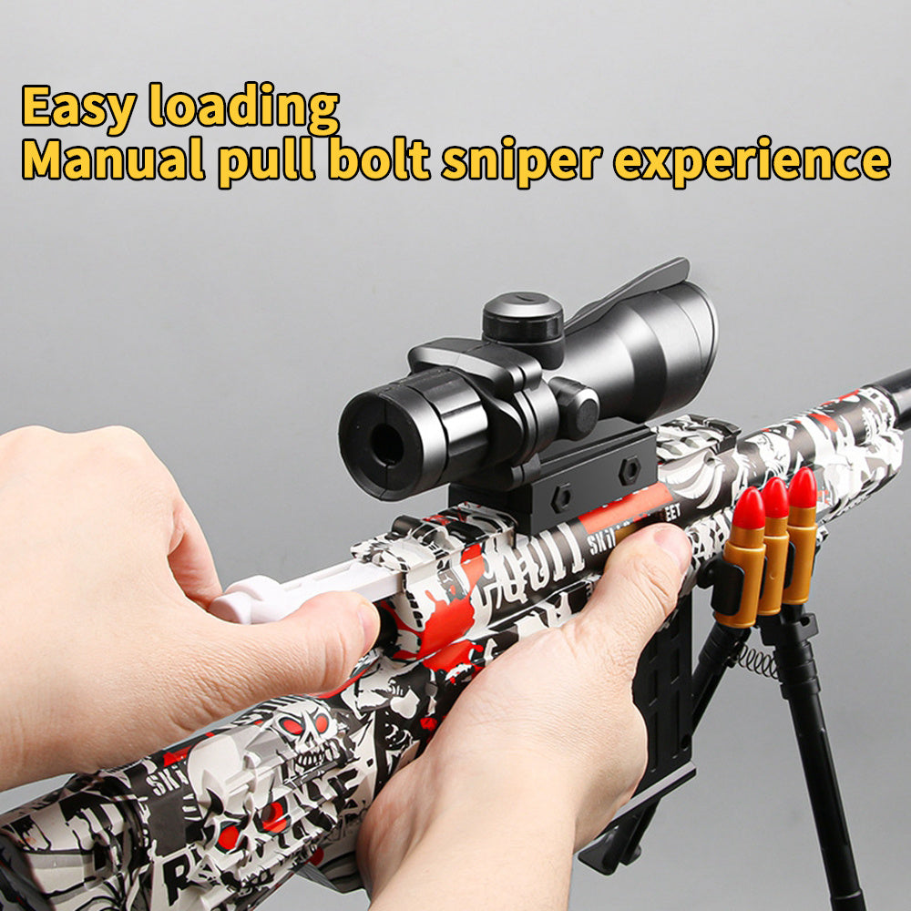 AWM M24 Shell Ejection Soft Bullet Sniper Gun Rifle Foam Darts Blaster Toy Gun For Boys Kids Adults Outdoor CS Shooting Games