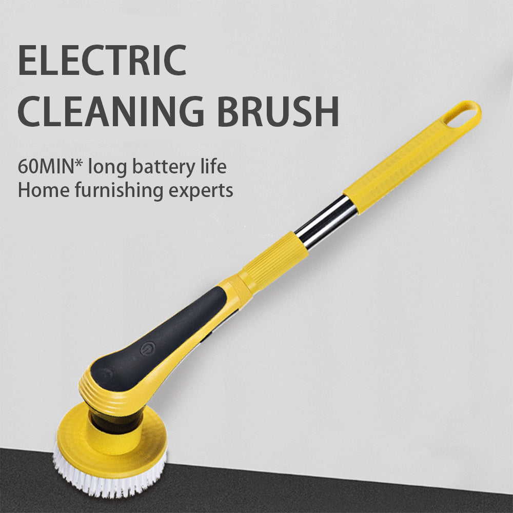 Cleaning Brush Bathroom Floor Electric Cleaning Brush  Wireless Adjustable Brush