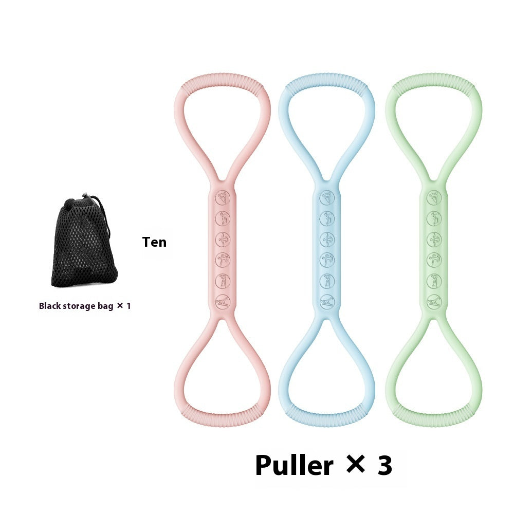 Eight-character Chest Expander Open Back Fitness Women's Stretch Strap Elastic Band