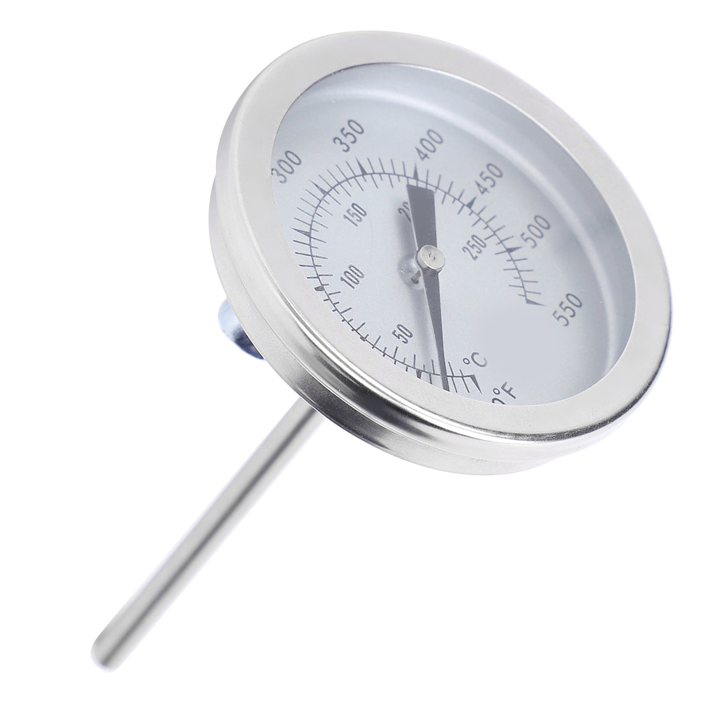 50-550℉ Stainless Steel Barbecue Grill Pointer Bimetallic Thermometer 5/16UNC BBQ Tools