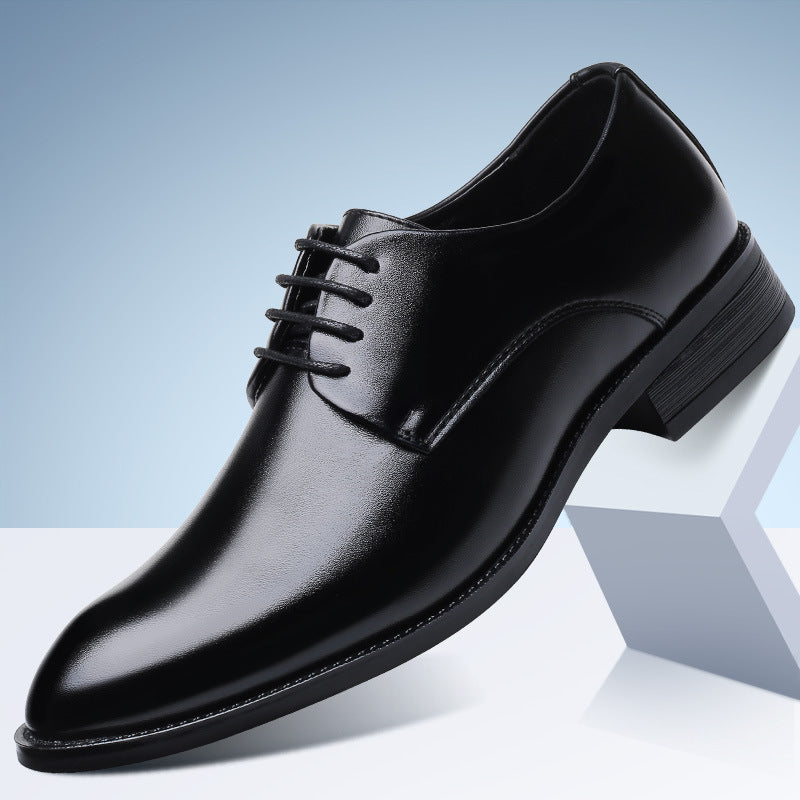 Four new shoes men's dress shoes black tie business men leather shoes factory direct code