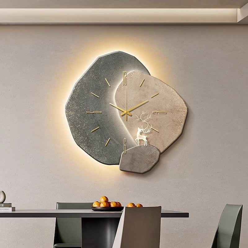 Lucky Stone Restaurant Clock Wall Clock