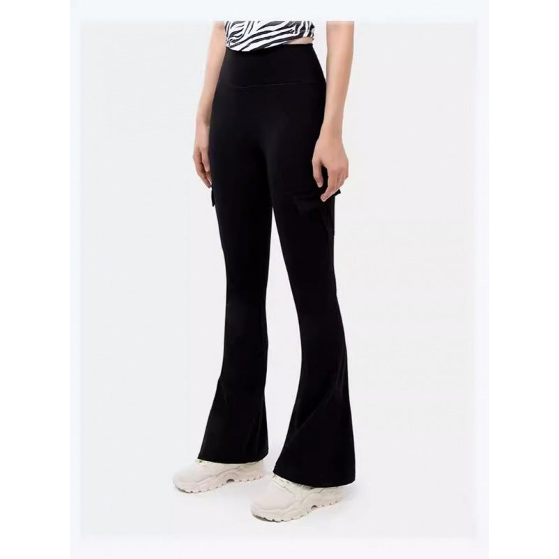 Wide Leg Tight High Waist Micro-pull Yoga Trousers