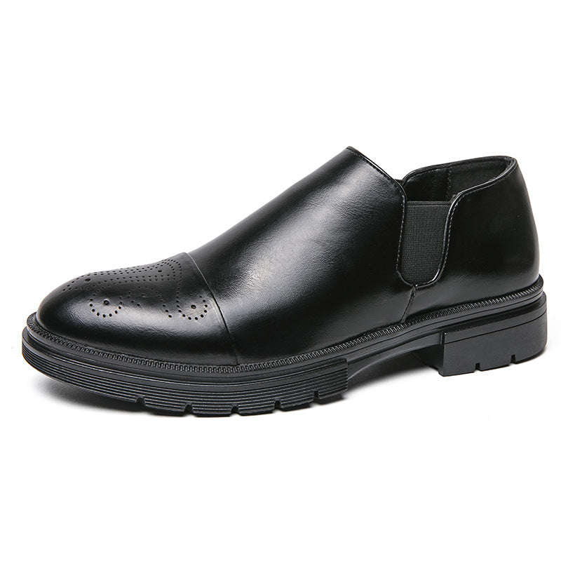 Men's Height Increasing Business Formal Wear Slip-on Lazy New Leather Shoes