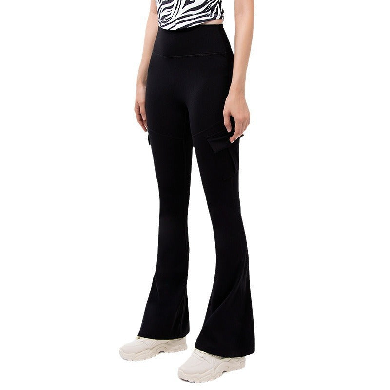 Wide Leg Tight High Waist Micro-pull Yoga Trousers