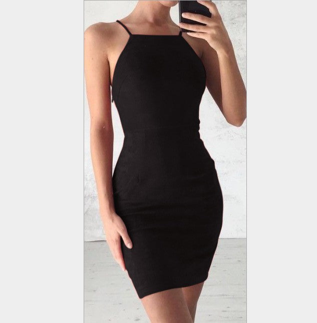 Sexy strap dress Womens Party Club Sling Dress