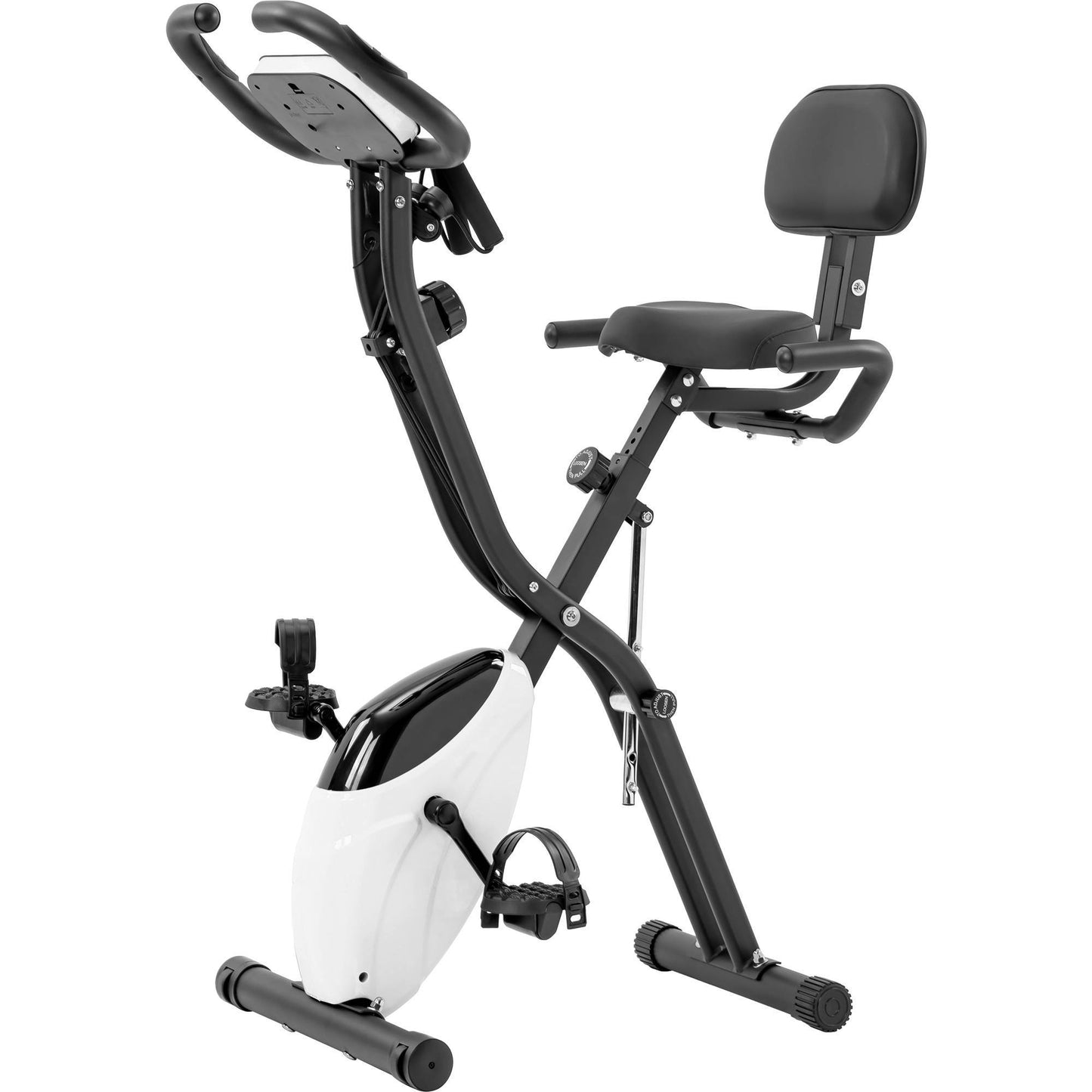 Folding Exercise Bike Fitness Upright Recumbent X-Bike With 10-Level