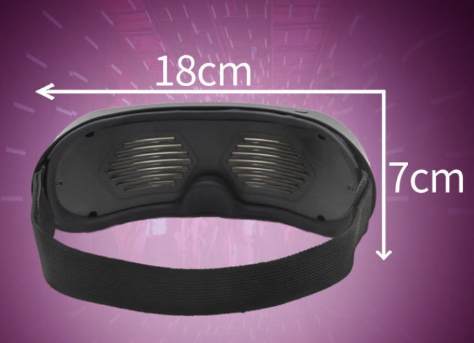 LED Dynamic Glasses Blinds APP Bluetooth Luminous Glasses