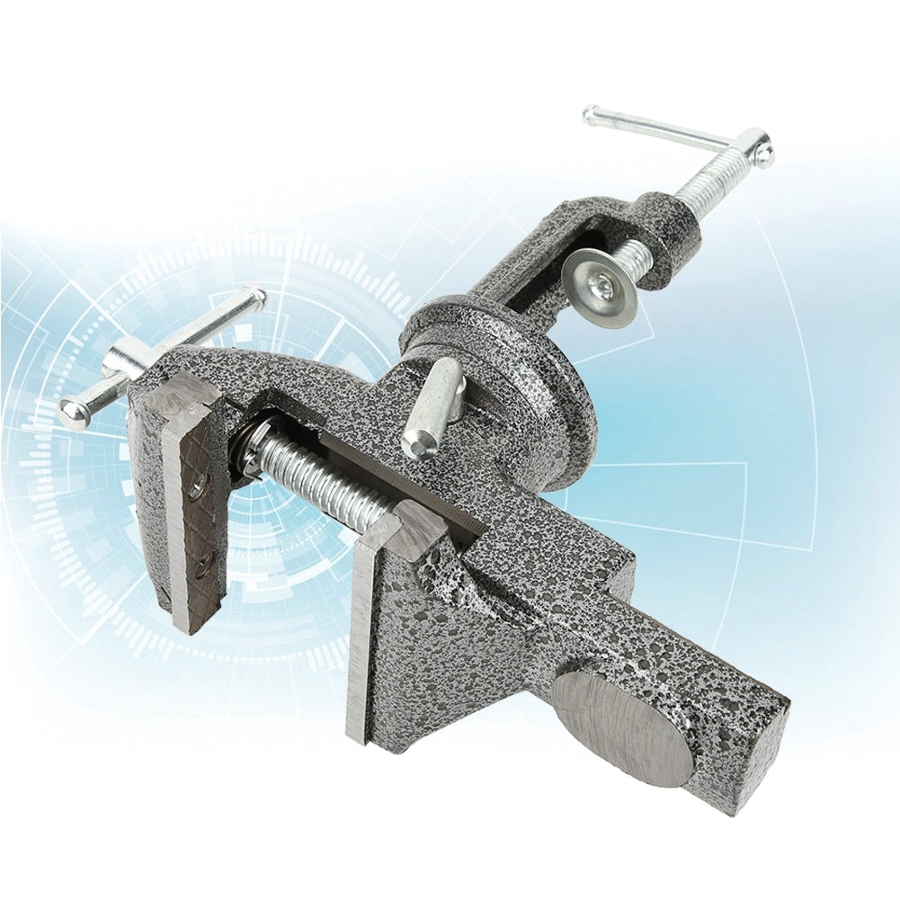 65mm Mini 360 Degree Cast Iron Clamp On Vise Hardware Hand Tools Drill Press Workshop Accessory