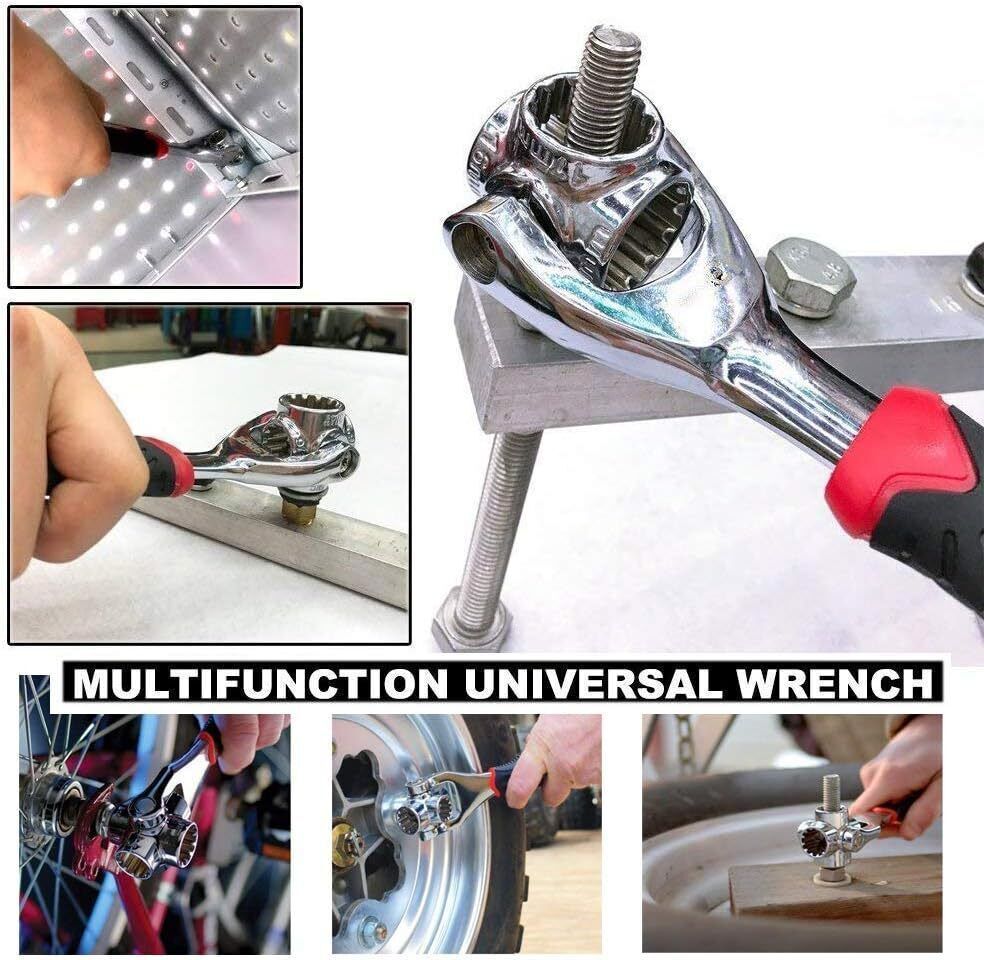 48 In 1 Universal Wrench Handy Adjustable Tool Multi-Function Socket Spanner